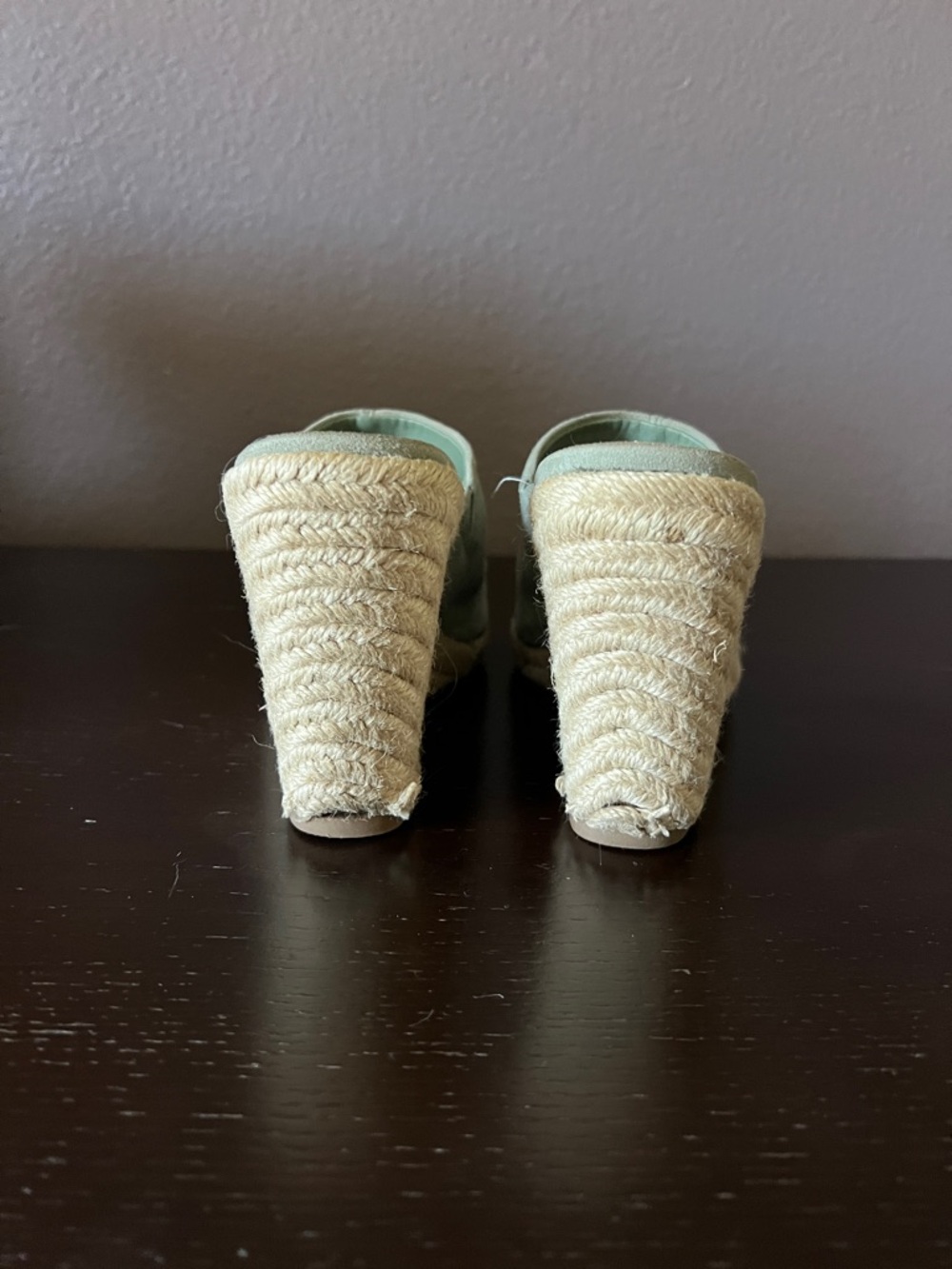 Steve Madden urge espadrille suede wedge sandal size 7.5 - Picture 5 of 5